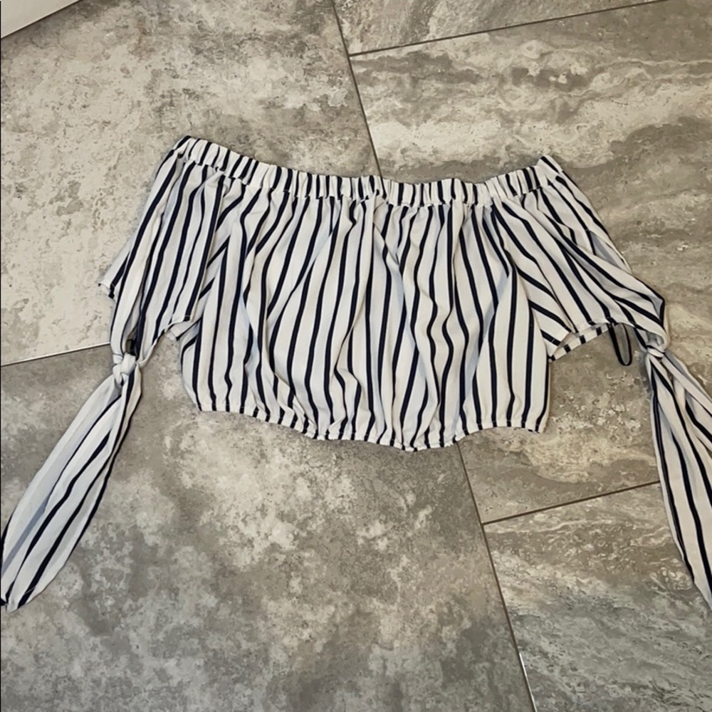 Off the Shoulder Crop Top from Forever 21